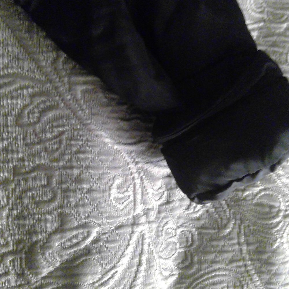 Steve Madden girls black winter coat very warm EUC size 7/8 S/P gold hardware - Picture 7 of 11